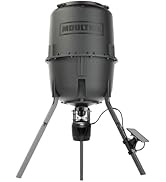 Moultrie Deer Feeder Connected - Cellular Connected Tripod Feeder - 6V Spincast Deer Feeder - Nat...