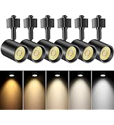 VANoopee 5-Color LED Track Lighting Heads H Type Track Light Heads Dimmable Bright Rail Ceiling S...