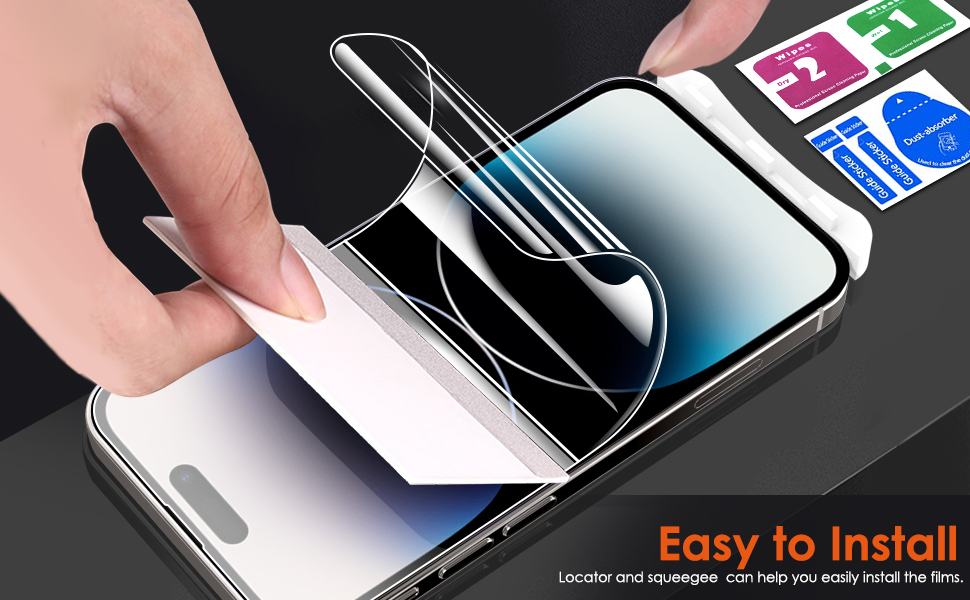 iphone 15 pro max screen protector non glass iphone 15 pro max hydro gel screen protector