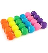 PHOEPET 24-Pack Tennis Balls for Beginner Training Practice- Bulk Dog Balls for Fetch Chew Toys(M...