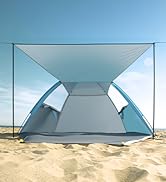 beach tent with canopy large shade space