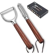 OERPHO Vegetable Peeler, Premium Y-Shaped and I-Shaped Stainless Steel Potato Peelers Set, Multif...