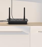 1Mii B03 Bluetooth 5.3 Transmitter Receiver for TV Home Stereo BT Headphones, aptX Low Latency/Ad...