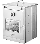 VEVOR Foldable Camping Oven, Stainless Steel Portable Camping Stove, with 3 Tier Grill, Handle an...