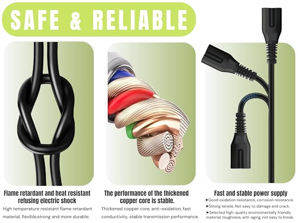 2 prong TV Power Cord