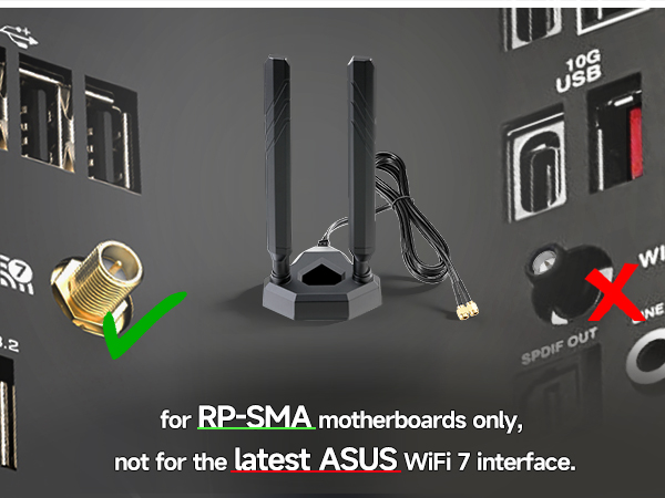 rpsma wifi antenna for gaming motherboard