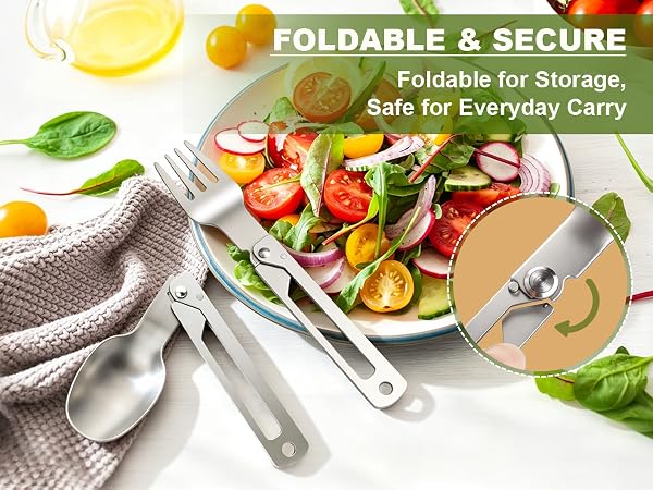 DRACHENADER folding silverware with side-lock mechanism ensures safe, stable dining.
