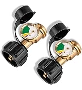 Aikyciu 2 PCS Propane Tank Gauge with Leak Detector, Universal Level Indicator for 5-40lb Tanks, ...