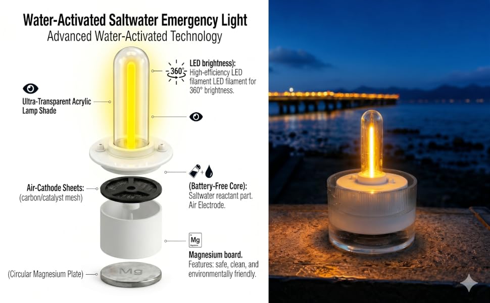 Salt water lamp