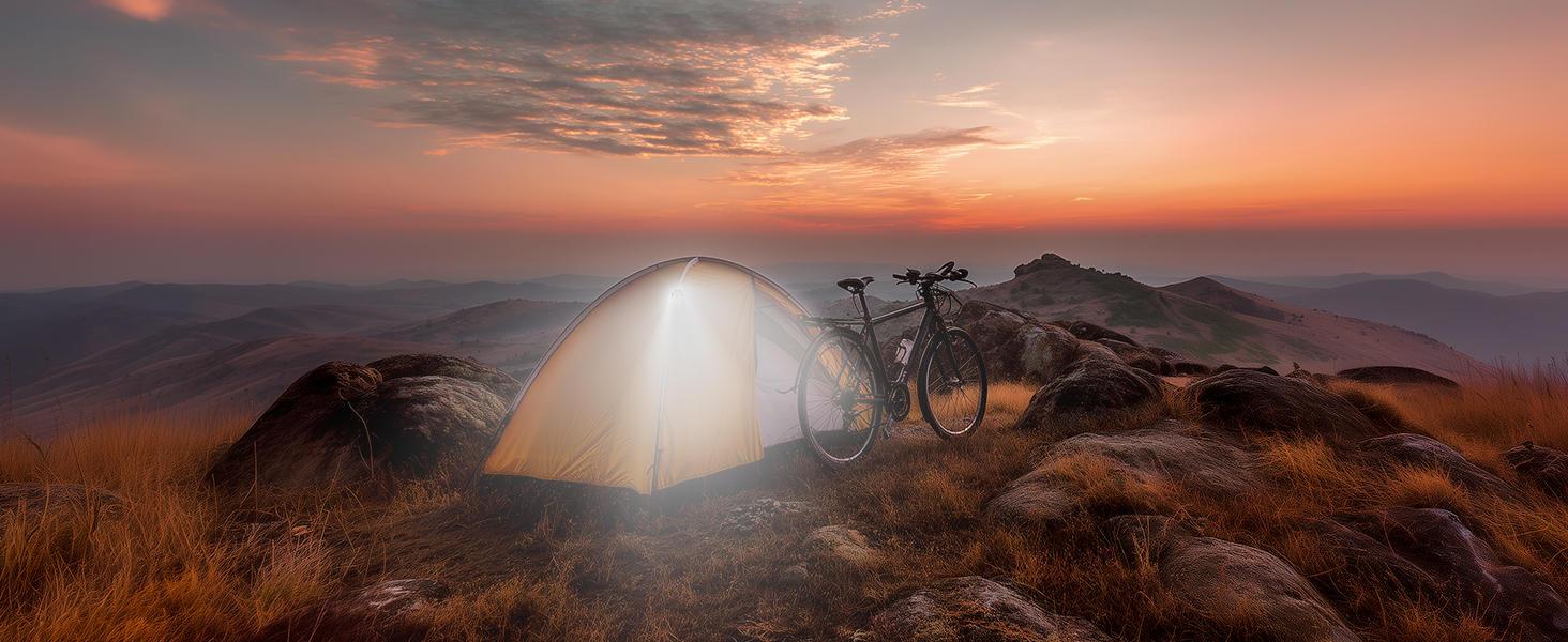 Dual USB-C Fast Charging, Super Lightweight, IP65 Waterproof for Road &amp;amp; Mountain Cycling