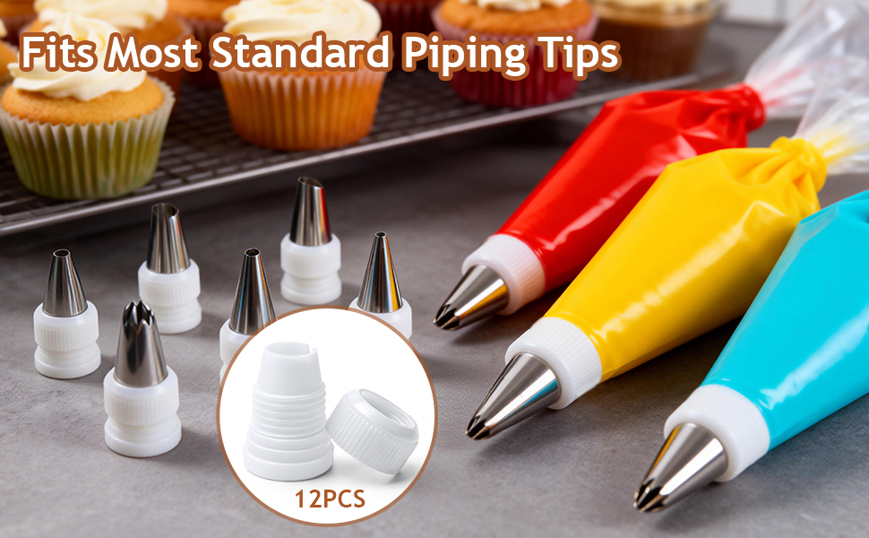 12 Pack Piping Bag Couplers