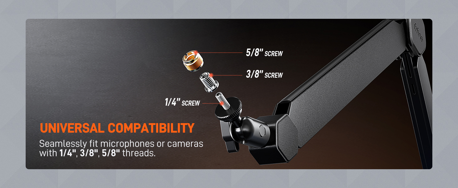 sturdy microphone boom arm