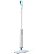 Basics Steam Mop for Hard Floor Cleaning with 20-Foot Cord, 3 Washable Pads, White
