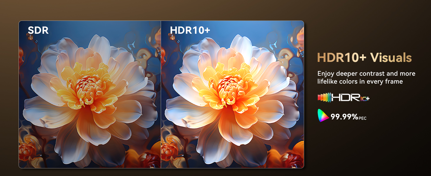 Projector, projector with wifi and bluetooth, 4k projector, movie projector, projector for bedroom