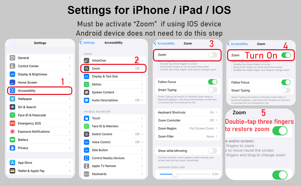 Scrolling Remote for iPhone Settings