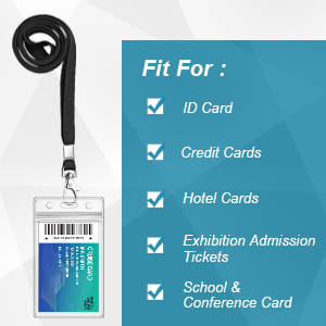 Lanyards with clear Badge Holders