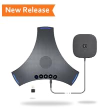 Conference Room Camera, All-in-One 4K Webcam with Microphone and Speaker, AI Tracking and Auto Frami...