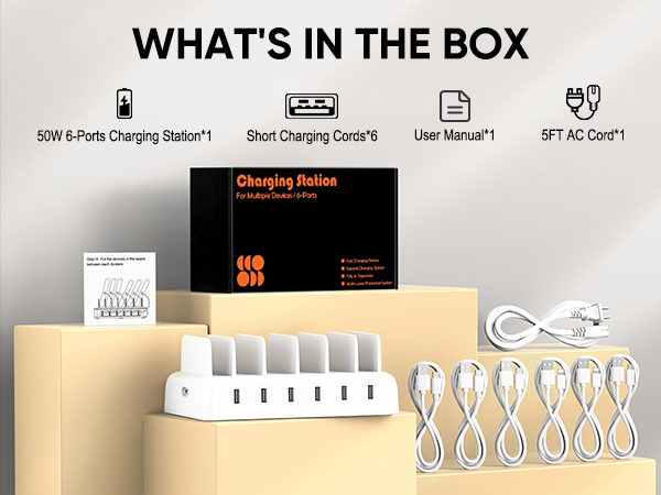 multiple charging station packing list