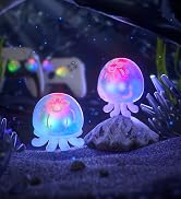 PlayVital Cute Universal Illuminated LED Thumbstick Grips for ps5, for ps4, Joystick Caps for Xbo...