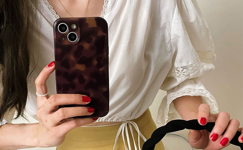 tortoise shell leopard print iphone case