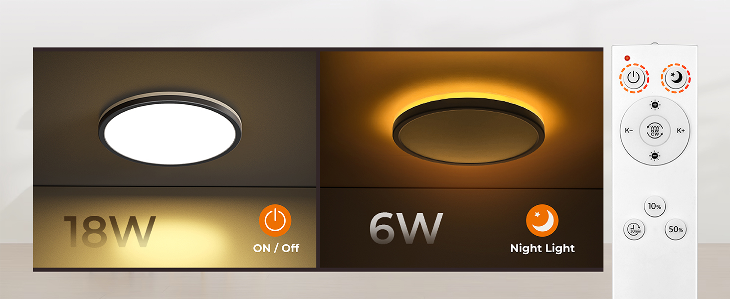 18w close to ceiling light fixtures