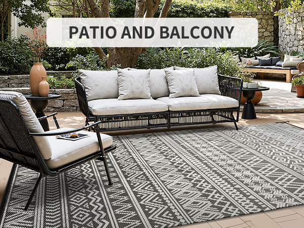Outdoor Rug-Outdoor Patio Rug Waterproof Patio Mat Patio Carpet Outdoor Rugs for Patio
