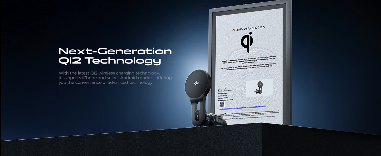 iPhone 16 magnetic phone charger for car