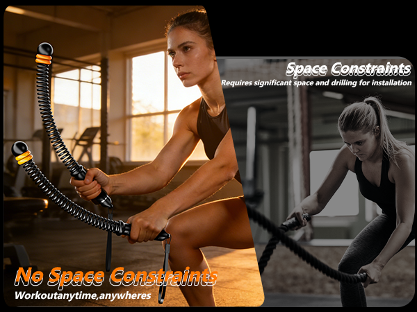 no space constraints