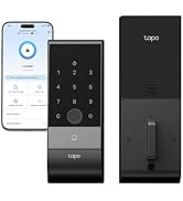 Tapo Smart Door Lock Wi-Fi Deadbolt, Palm &amp; Fingerprint Recognition, Keyless Entry, in-App Monito...