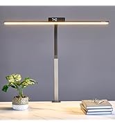 G Keni 3400 Lumen Architect Desk Lamp with Clock for Home Office, 31.5?W x 27?H, Ultra Bright Aut...