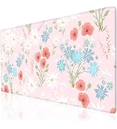 Anyshock Pink Desk Matt for Desktop, Large Mouse Pad for Desk, Computer Desk Mat with Smooth Surf...