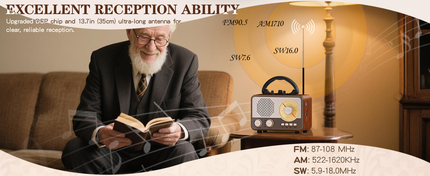 radio portable radio portable radio am fm small radio men gifts ideas vintage bedroom speaker retro 