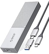 ORICO NVMe Enclosure Aluminum USB C to M.2 SSD Enclosure Reader, USB 3.2/3.1 Gen 2 10Gbps to NVMe...