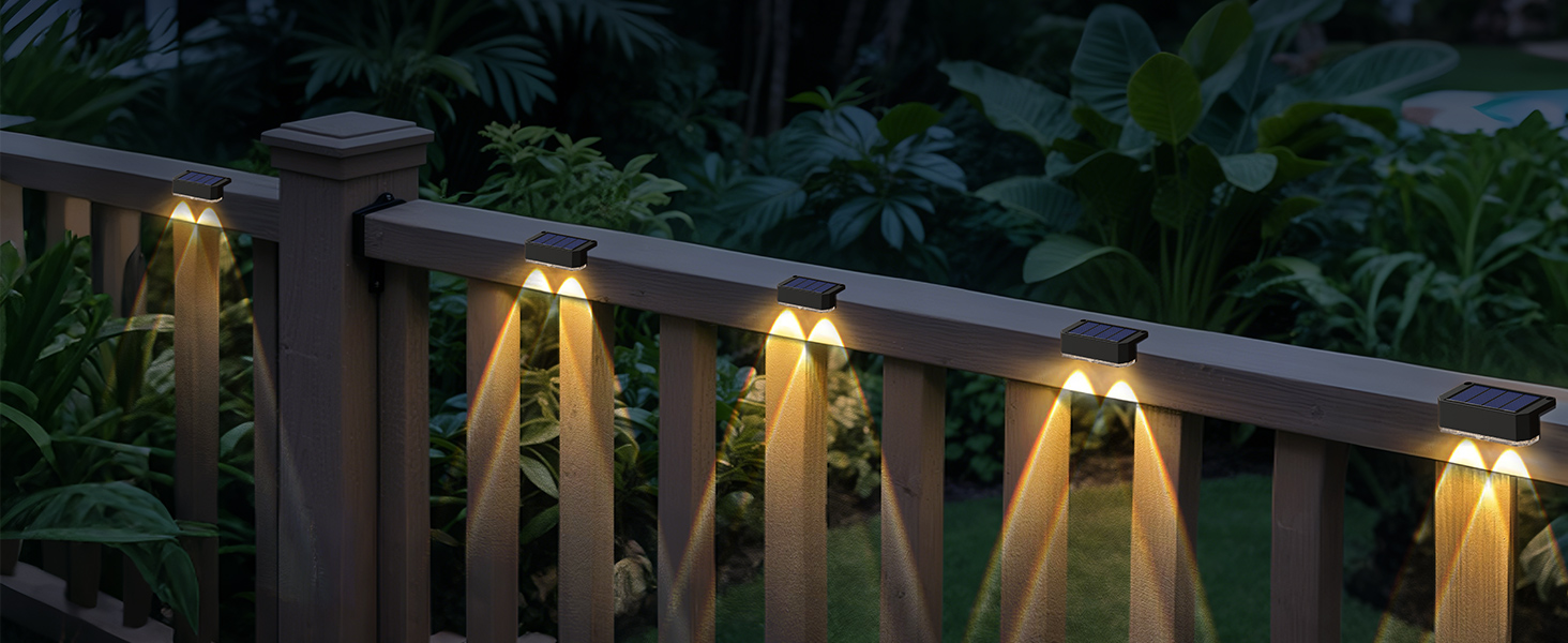 deck solar lights outdoor waterproof
