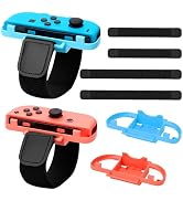 Juylay Wrist Bands for Nintendo Switch Just Dance 2025 2024 &amp; Zumba Burn It Up, Adjustable Elasti...