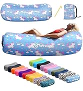 Nevlers 450Lbs Cap Outdoor Inflatable Couch for Camping Unicorn | Tough 210T Polyester Air Chair ...