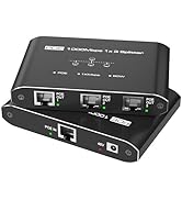 PoE Switch 1 in 3 Out, Gigabit 3 Port PoE Splitter, IEEE 802.3at/af Compliant, 30W per Port Power...