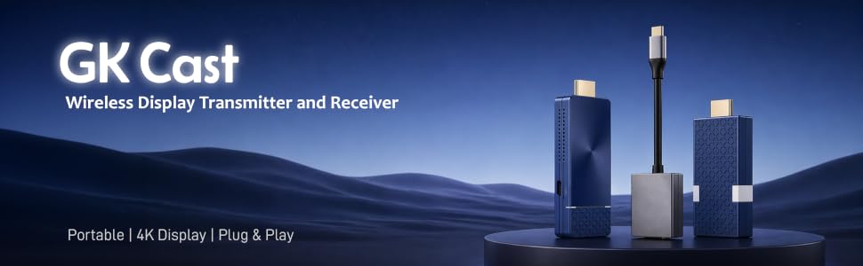 wireless display transmitter and receiver kit