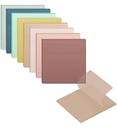 8 Pads Transparent Sticky Notes, 3x3 inch Pastel Clear Sticky Notes, 400 Sheets Self-Adhesive Wat...
