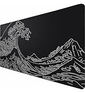 Large Gaming Mouse Pad, Waterproof Mousepad with Stitched Edges, Non-Slip Rubber Base, XXL Comput...