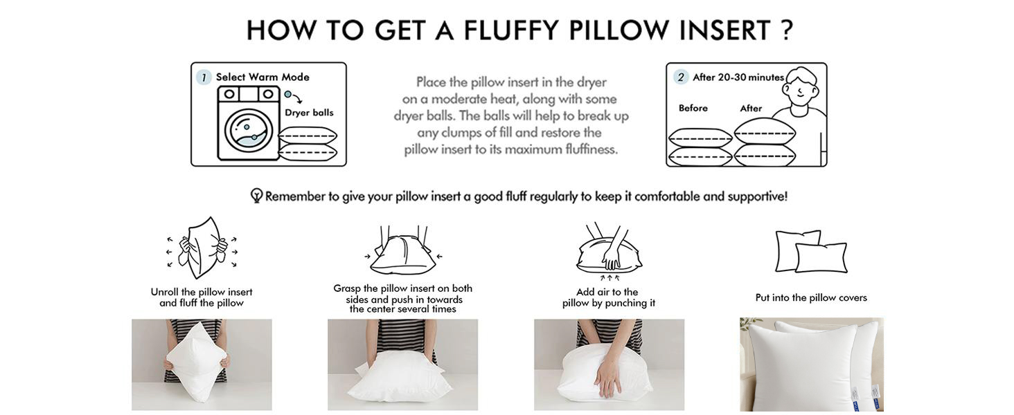 MIULEE PILLOW INSERTS