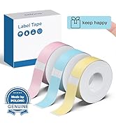 POLONO Genuine P31S Label Maker Tape, Adapted Label Print Paper, 12x40mm(0.47"x1.57"), Label Make...