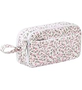 Corduroy Pencil Case, Large Capacity Pencil Pouch with 4 Compartments, Cute Soft Aesthetic Statio...