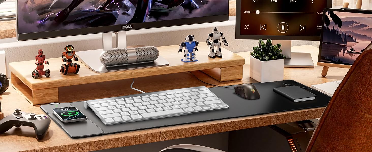 magnetic wireless charging mouse pad