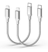 1ft USB C to Lightning Cable Short, [Apple MFi Certified] 2Pack USB C iPhone Charger PD Fast Char...