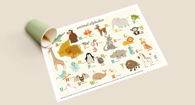 disposable placemats for toddlers