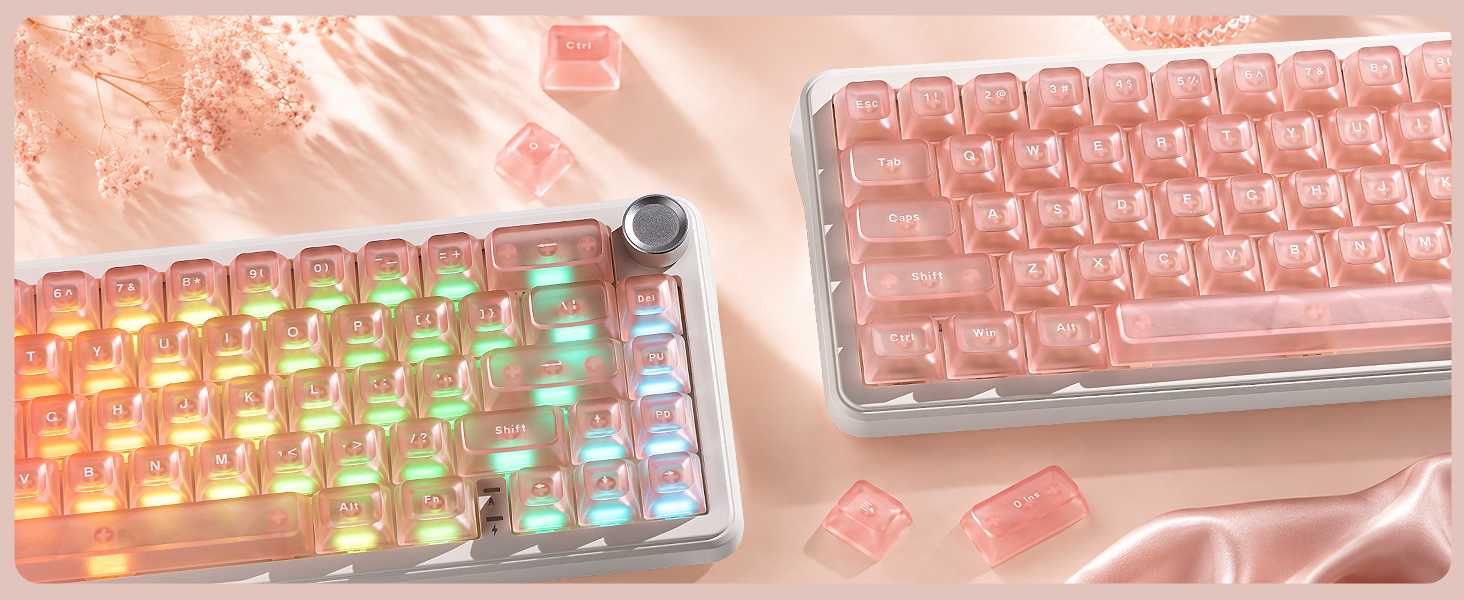 RGB Shine-Through Keycaps