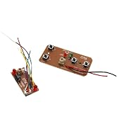Jowxsx 2Pcs 27mhz Four-Way Remote Control Board Two-Way RC Transmitter and Receiver Toy Car Robot...