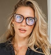 Madison Avenue Women Blue Light Glasses,Oversize Blue Light Blocker for Women, Anti Eyestrain