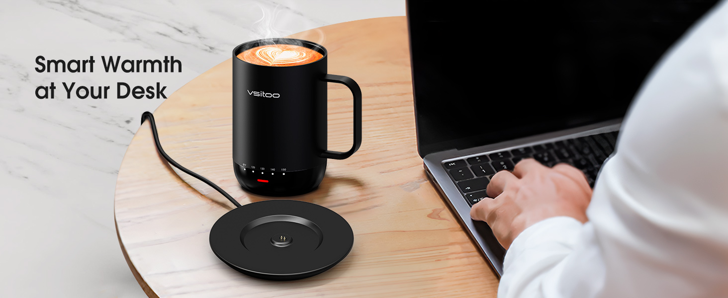 AI self heating mug